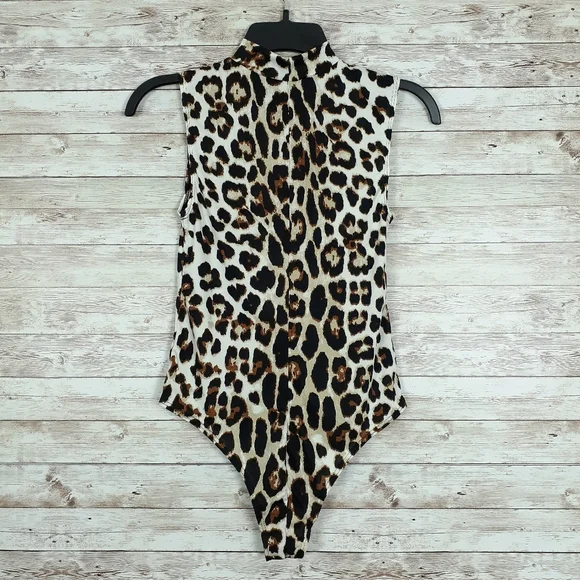 Urban Rose Sleeveless Mock Neck Bodysuit 33 - Picture 2 of 4